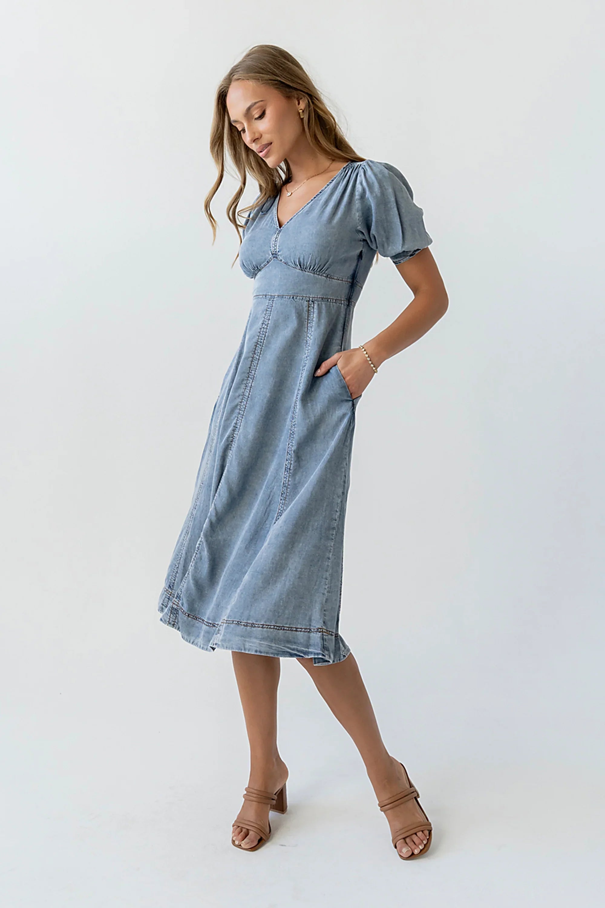 Andie Denim Midi Dress