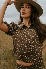 Victoria Floral Bubble Blouse FINAL SALE