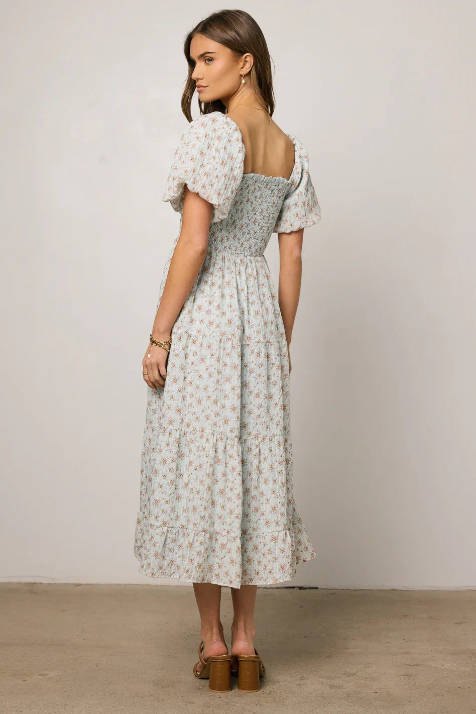 Asha Floral Midi Dress FINAL SALE