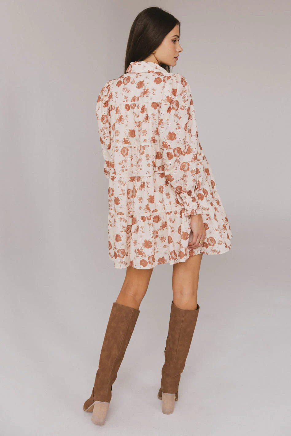 Parlor Floral Embroidered Mini Dress FINAL SALE