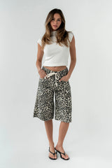 Briggs Leopard Barrel Jorts