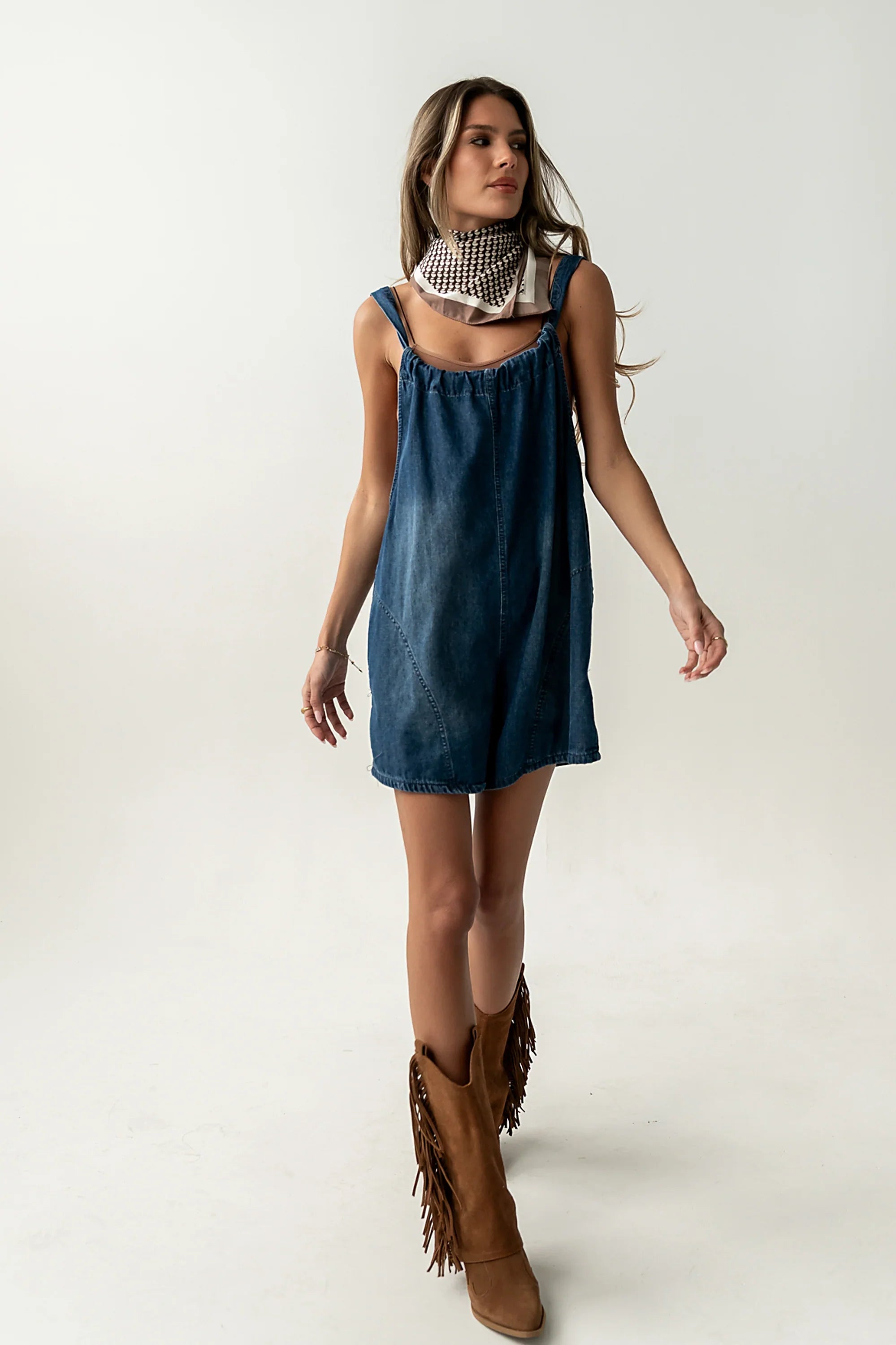 Quincey Denim Shortalls