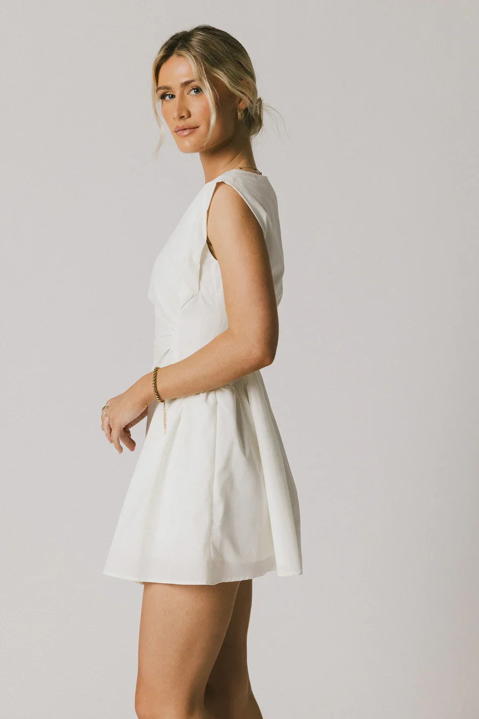 Jemma Mini Dress in White