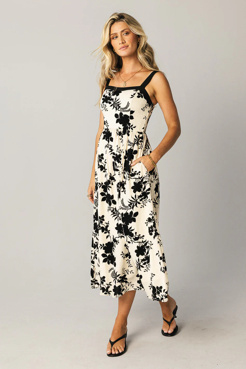 Zora Floral Midi Dress FINAL SALE