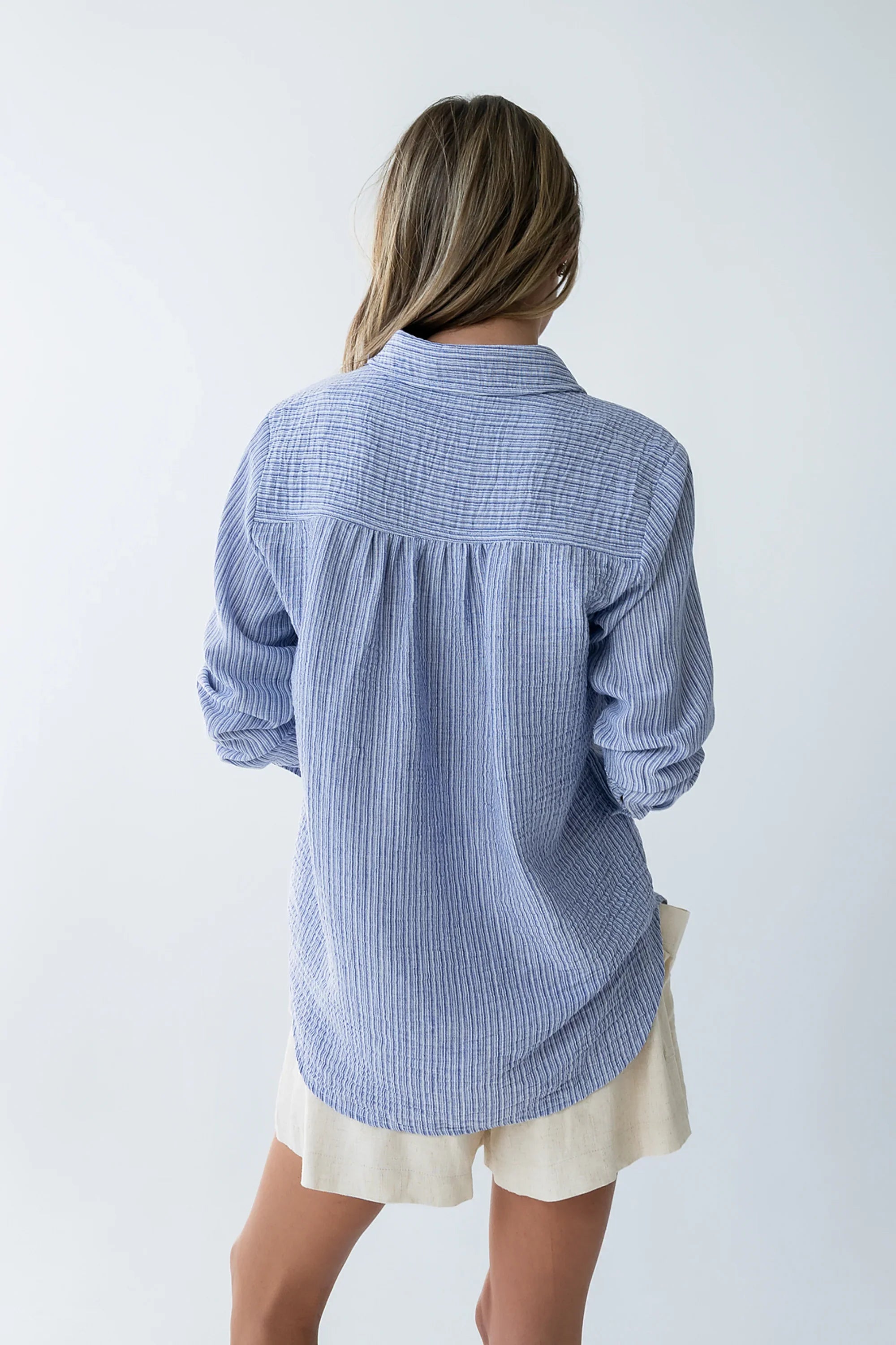Hillary Striped Button Up