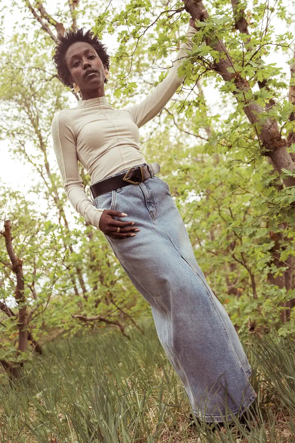 Capone Denim Maxi Skirt FINAL SALE