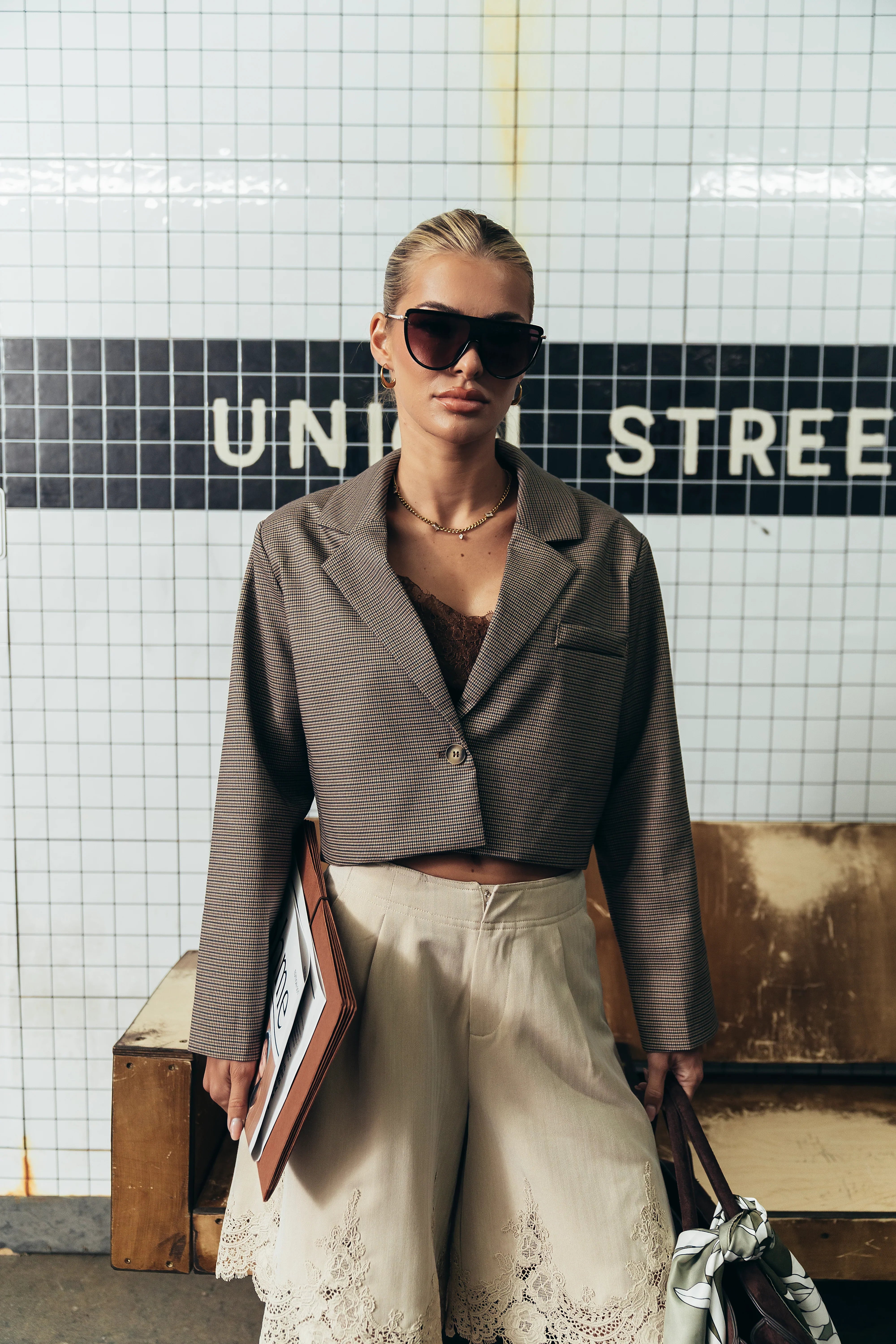 Crystal Cropped Blazer