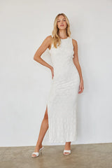 Liana Textured Bodycon Maxi Dress