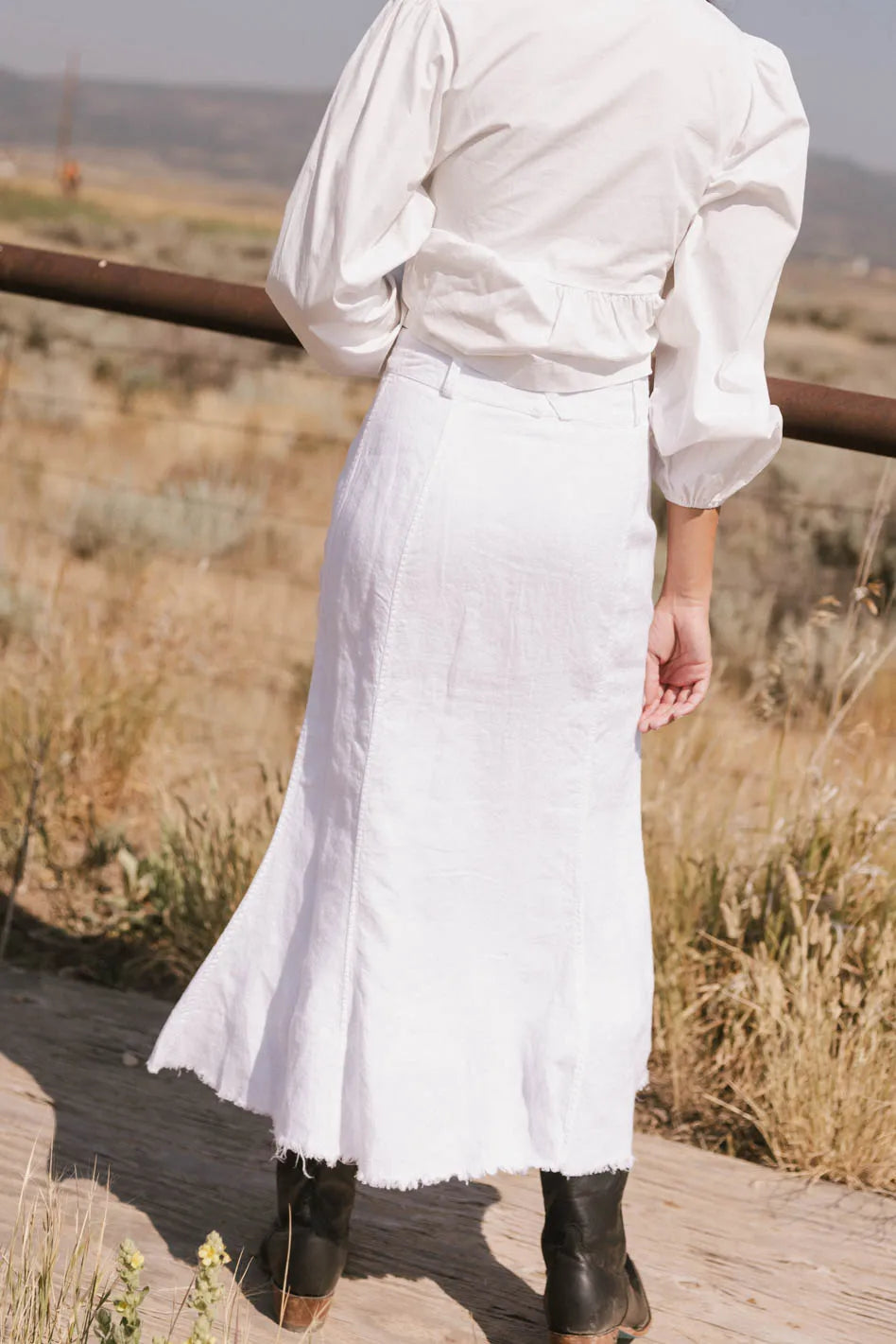 Dae Maxi Skirt in Natural FINAL SALE