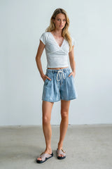 Liliana Floral Tee in Ivory