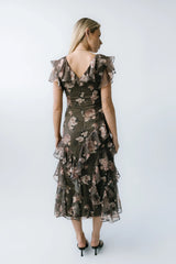 Kensie Ruffle Maxi Dress