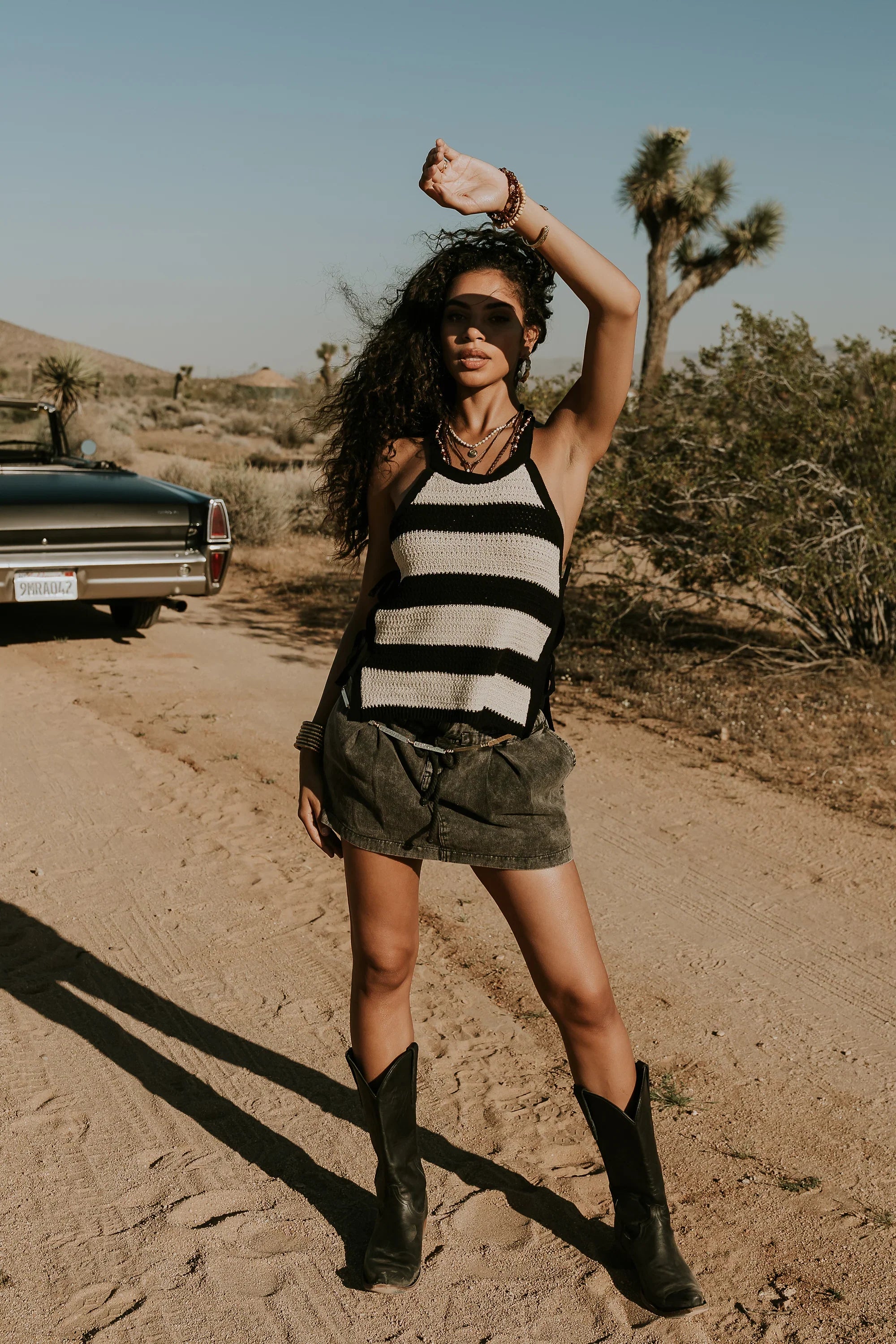 Vince Denim Mini Skirt