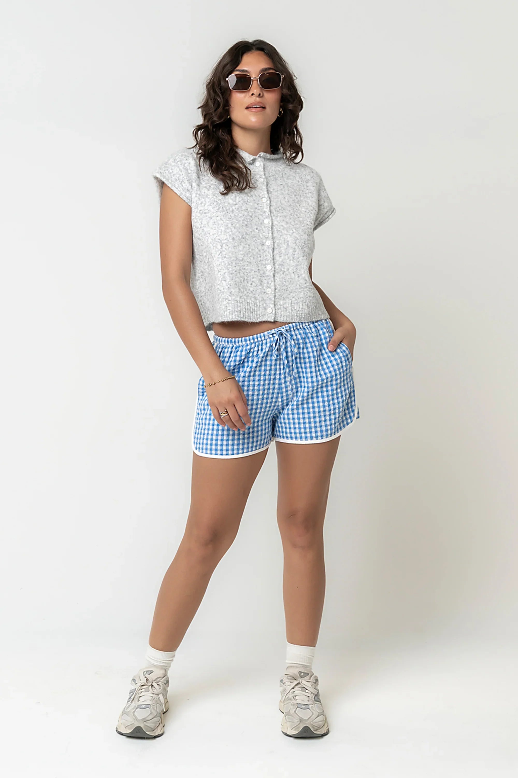 Percey Knit Cardigan in Grey