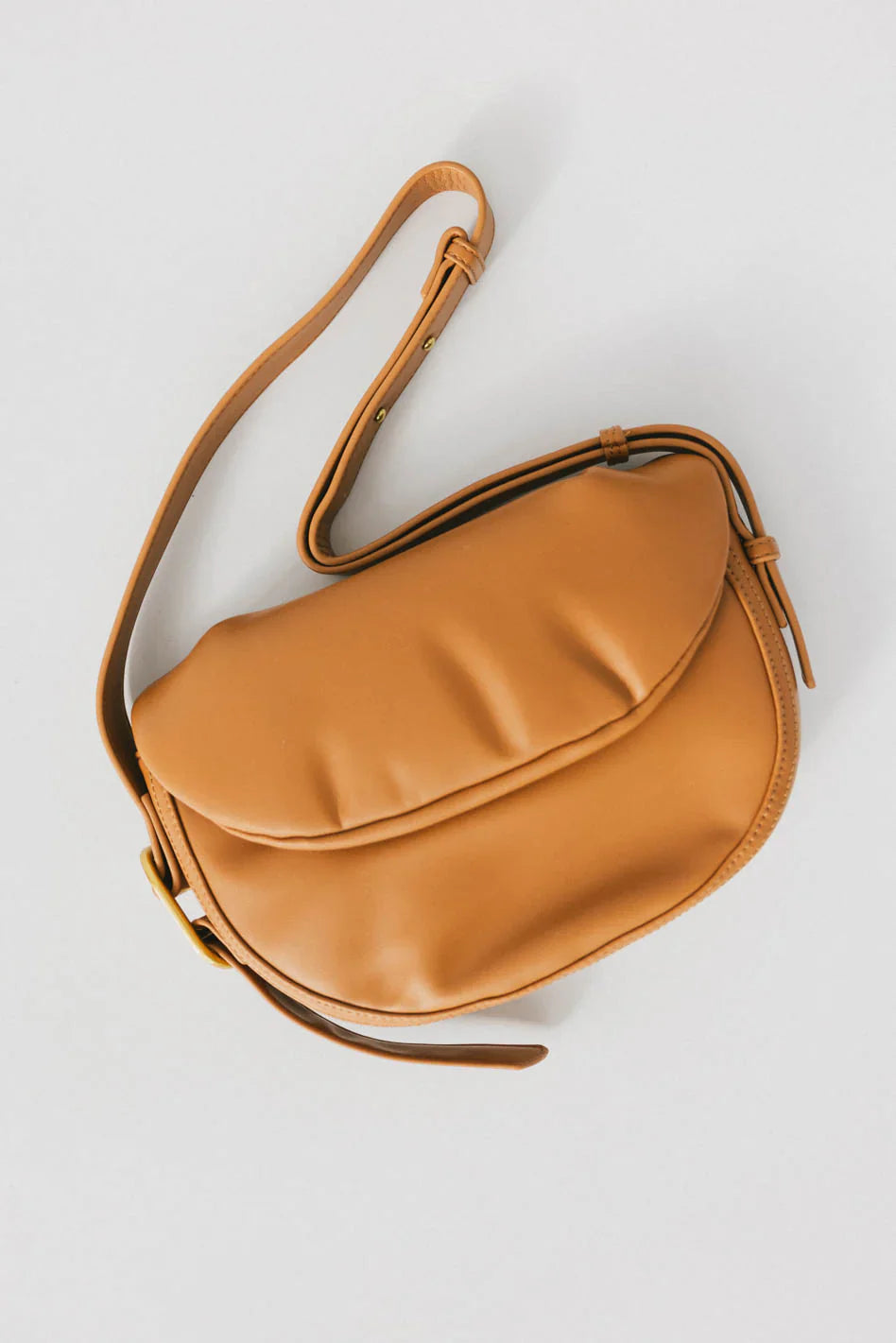 Rumble Vegan Leather Bag in Tan FINAL SALE