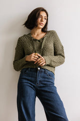 Georgie Knit Sweater in Olive