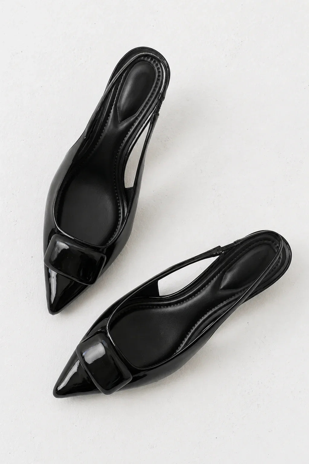 Nena Slingback Heels in Black