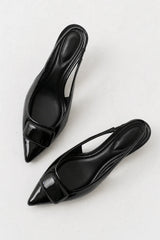Nena Slingback Heels in Black