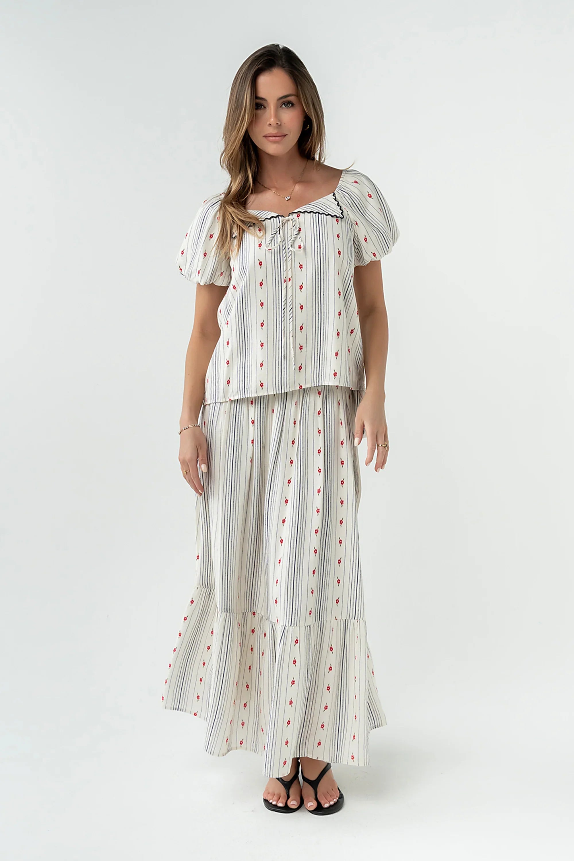 Tylee Floral Midi Skirt