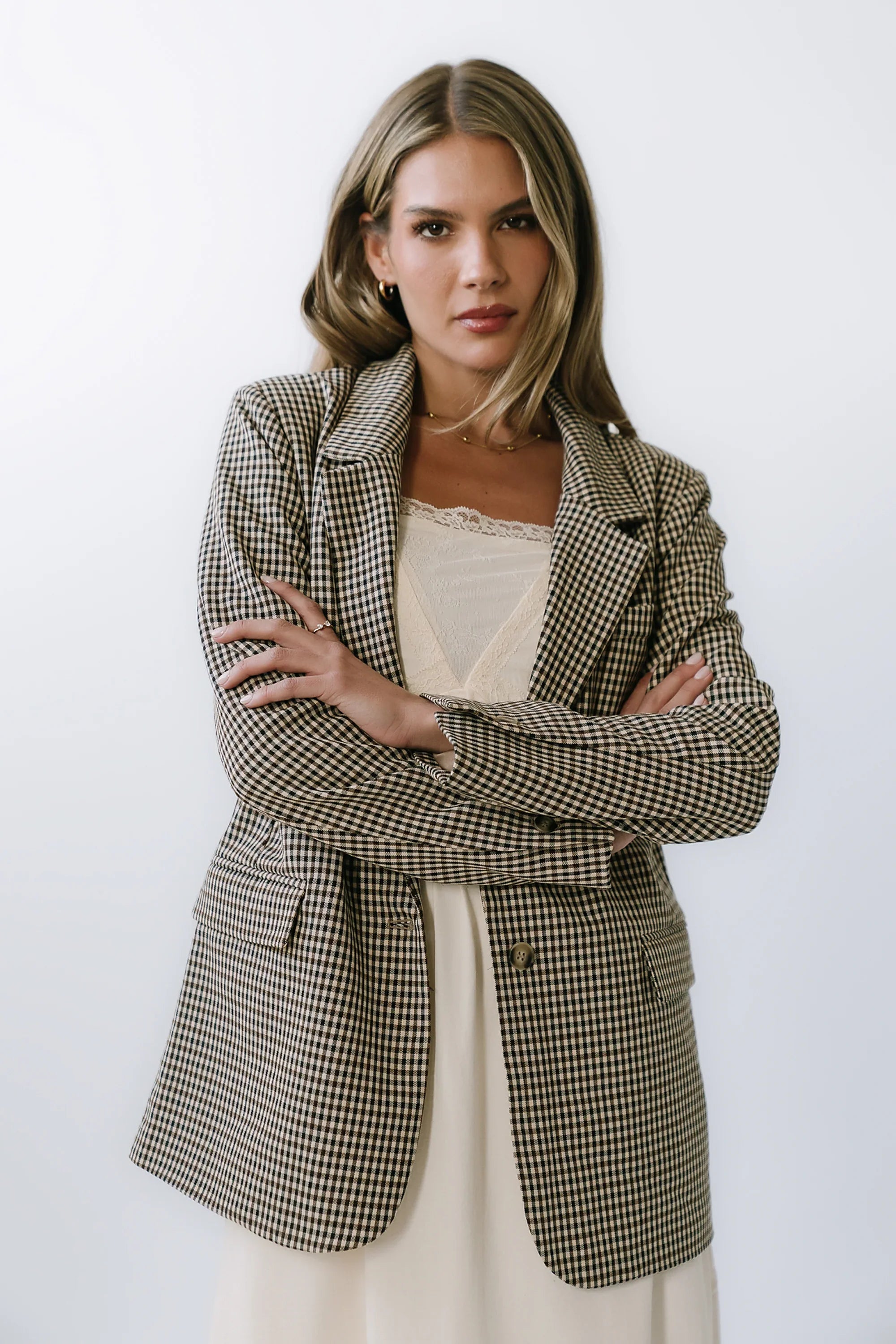 Carie Gingham Blazer