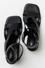 Felipa Block Heels in Black