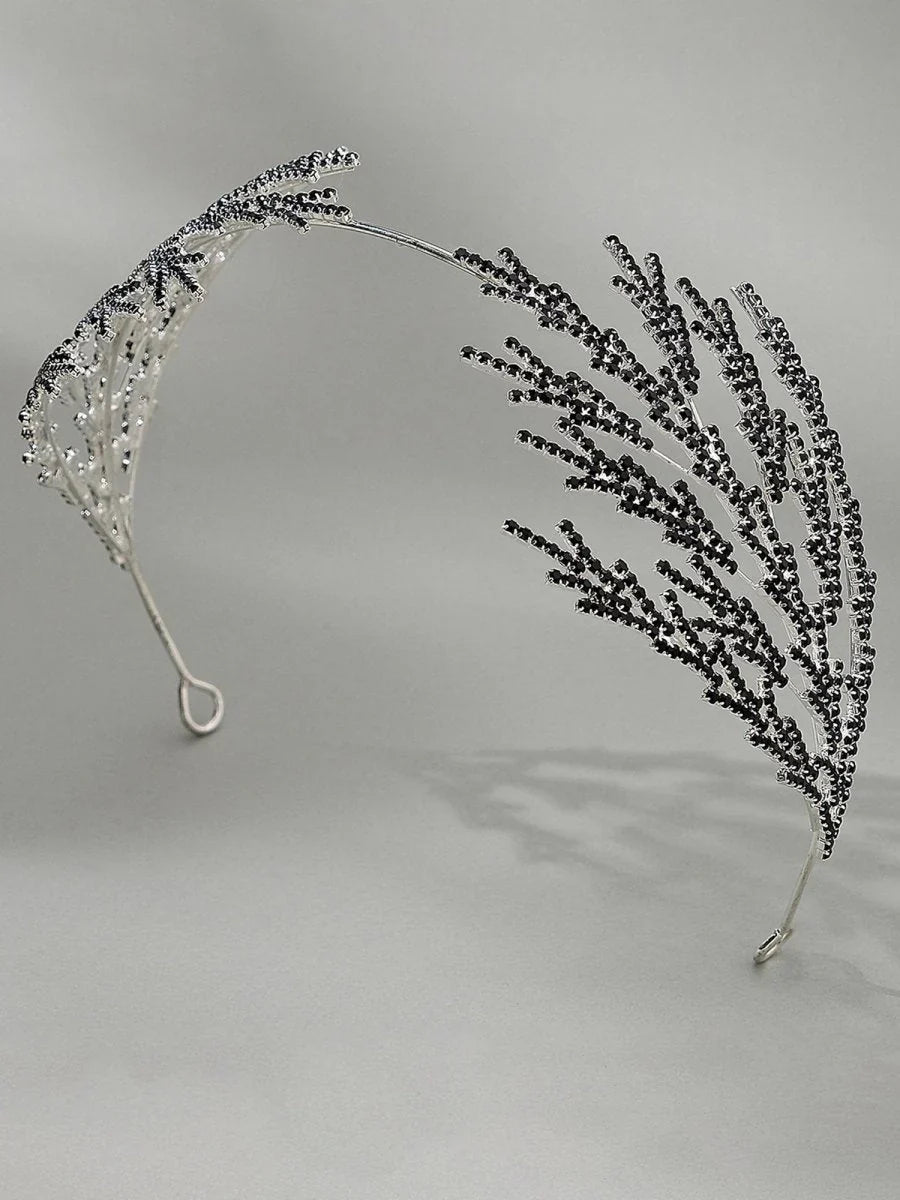 Metal Super Shiny Rhinestone Wide Headband Hair Accessories