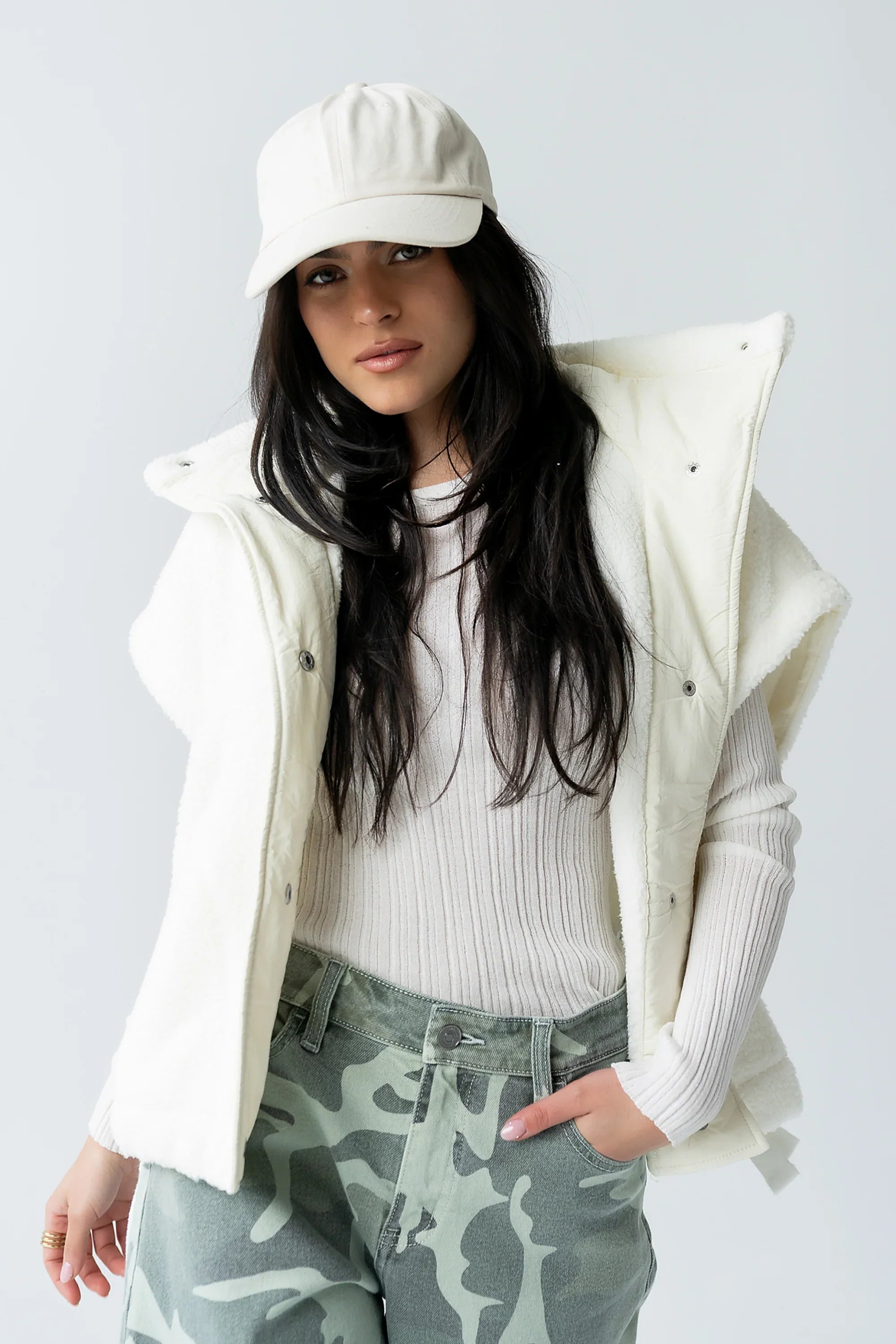 Marsha Oversized Sherpa Vest