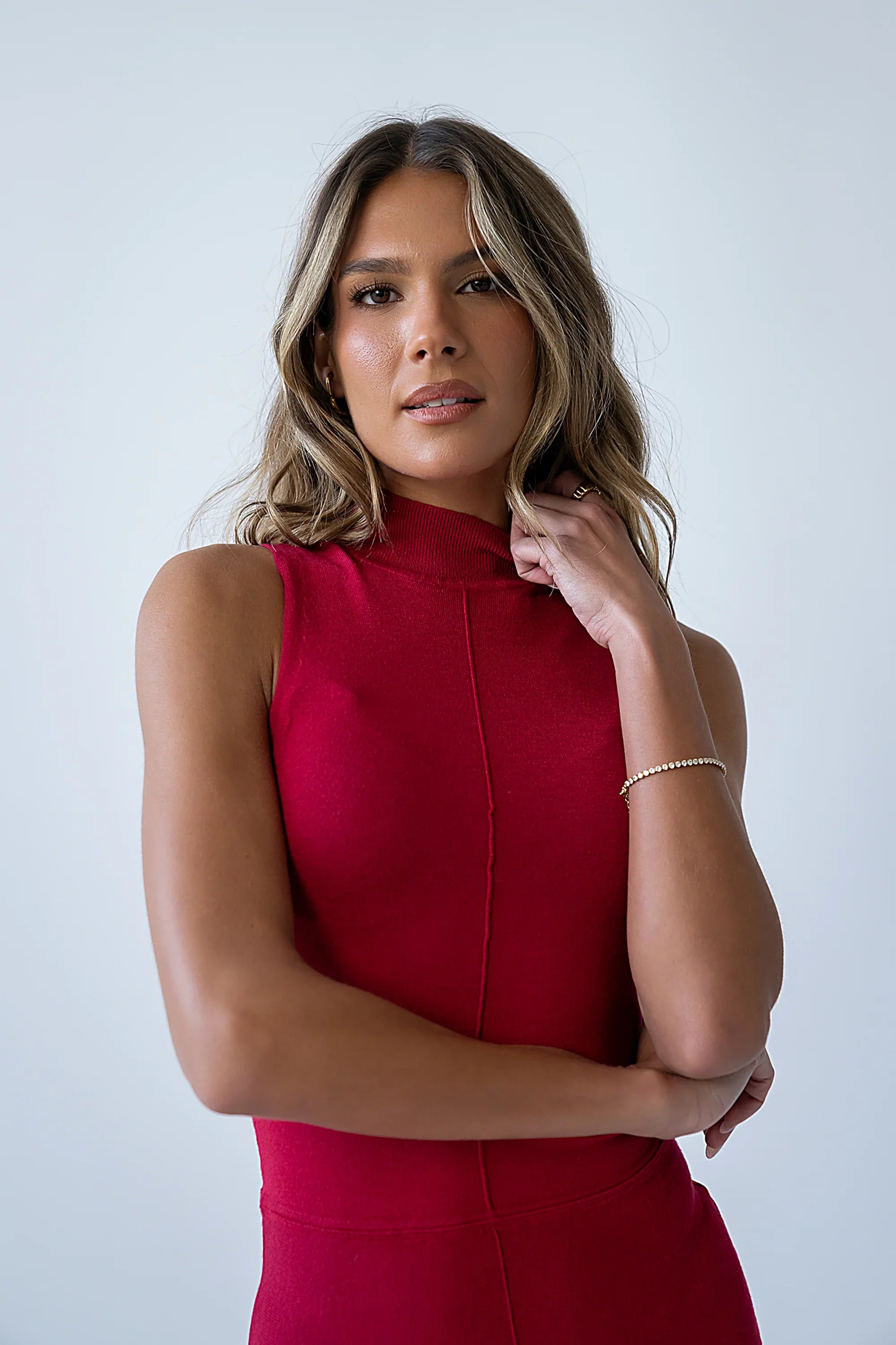 Liz Mock Neck Maxi Dress FINAL SALE