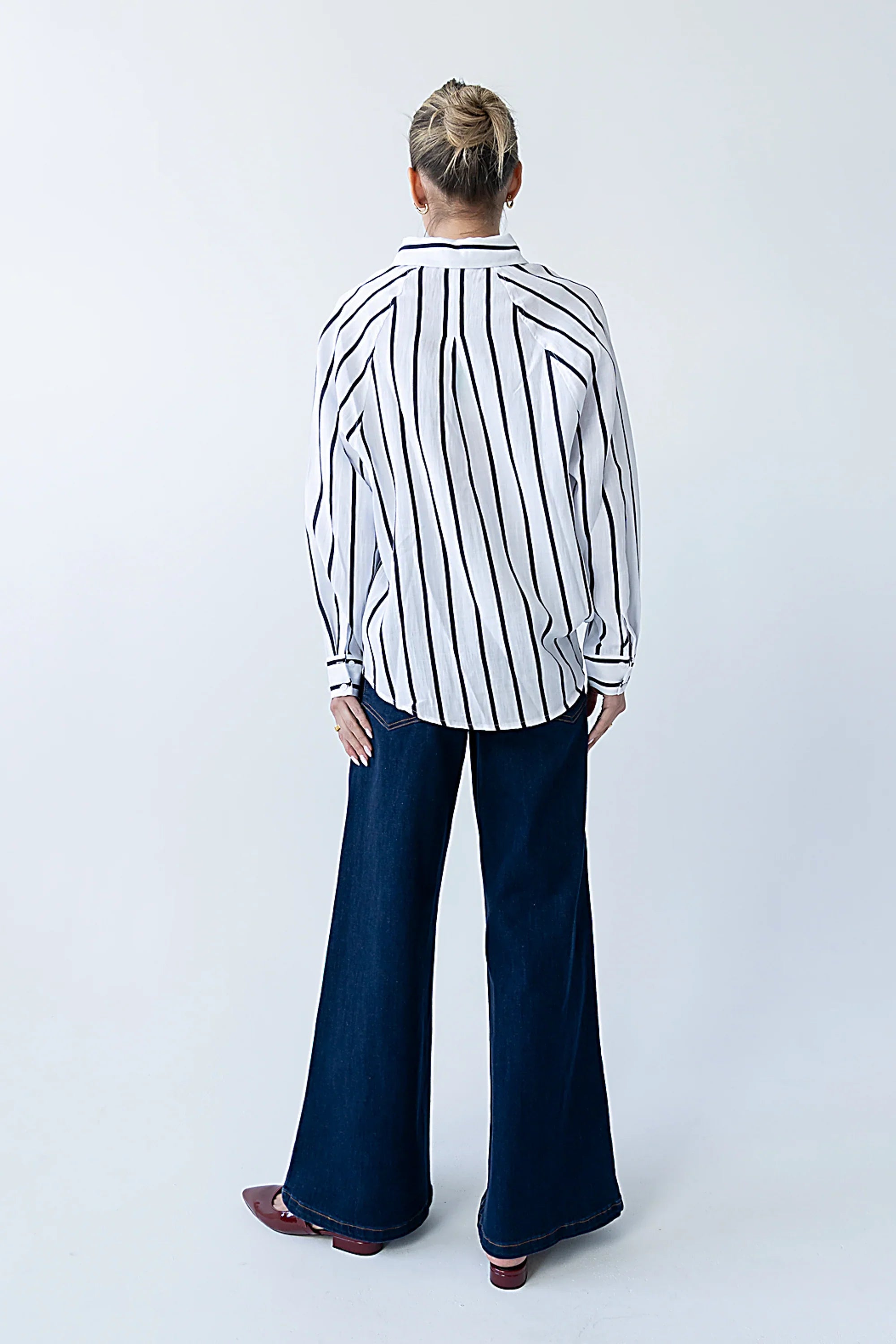 Ronie Striped Button Up