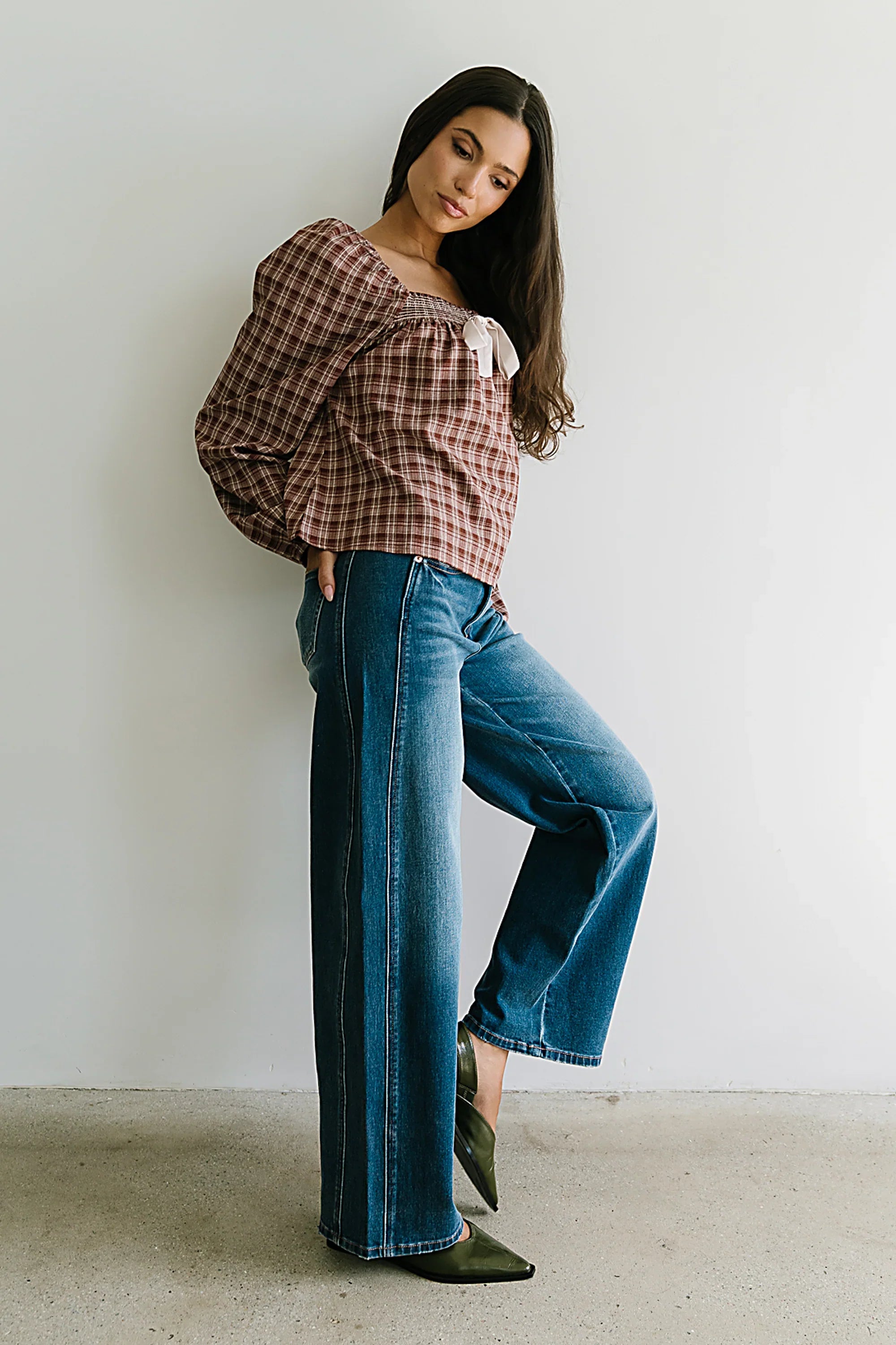 Jemma Plaid Blouse FINAL SALE