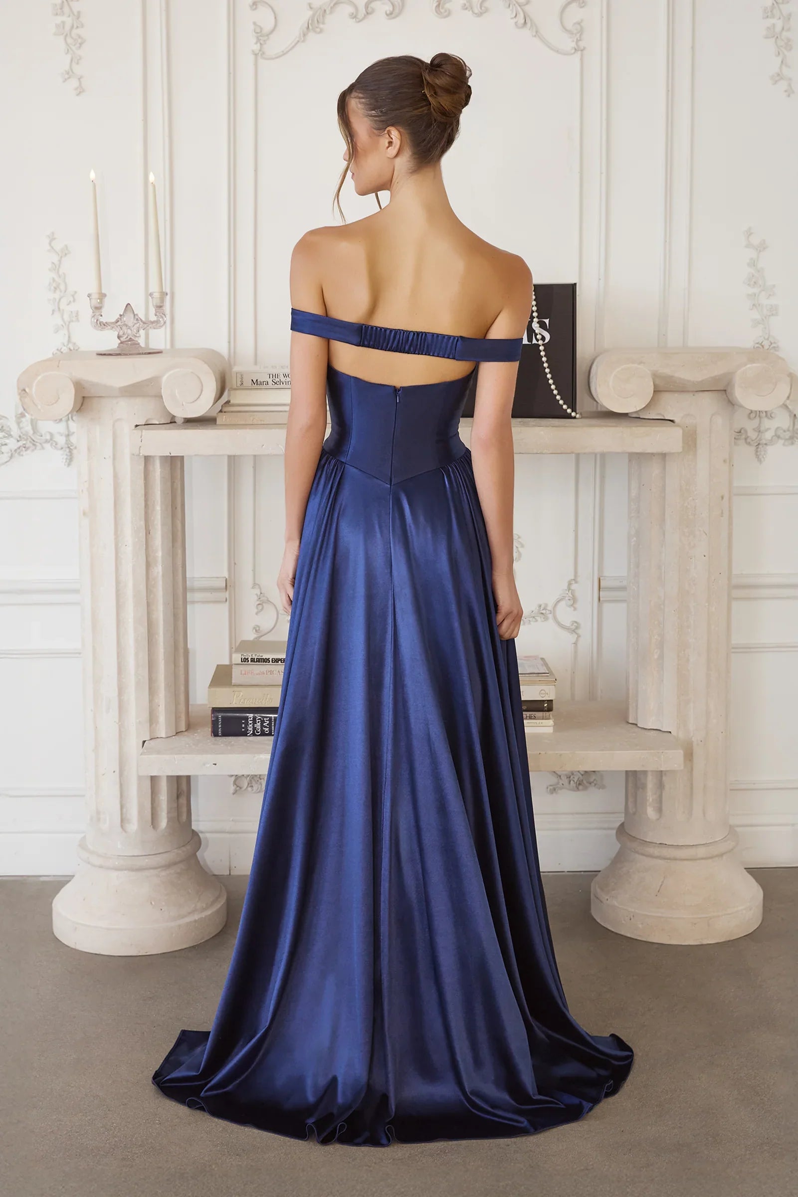 Trista Gown Satin A line Dress