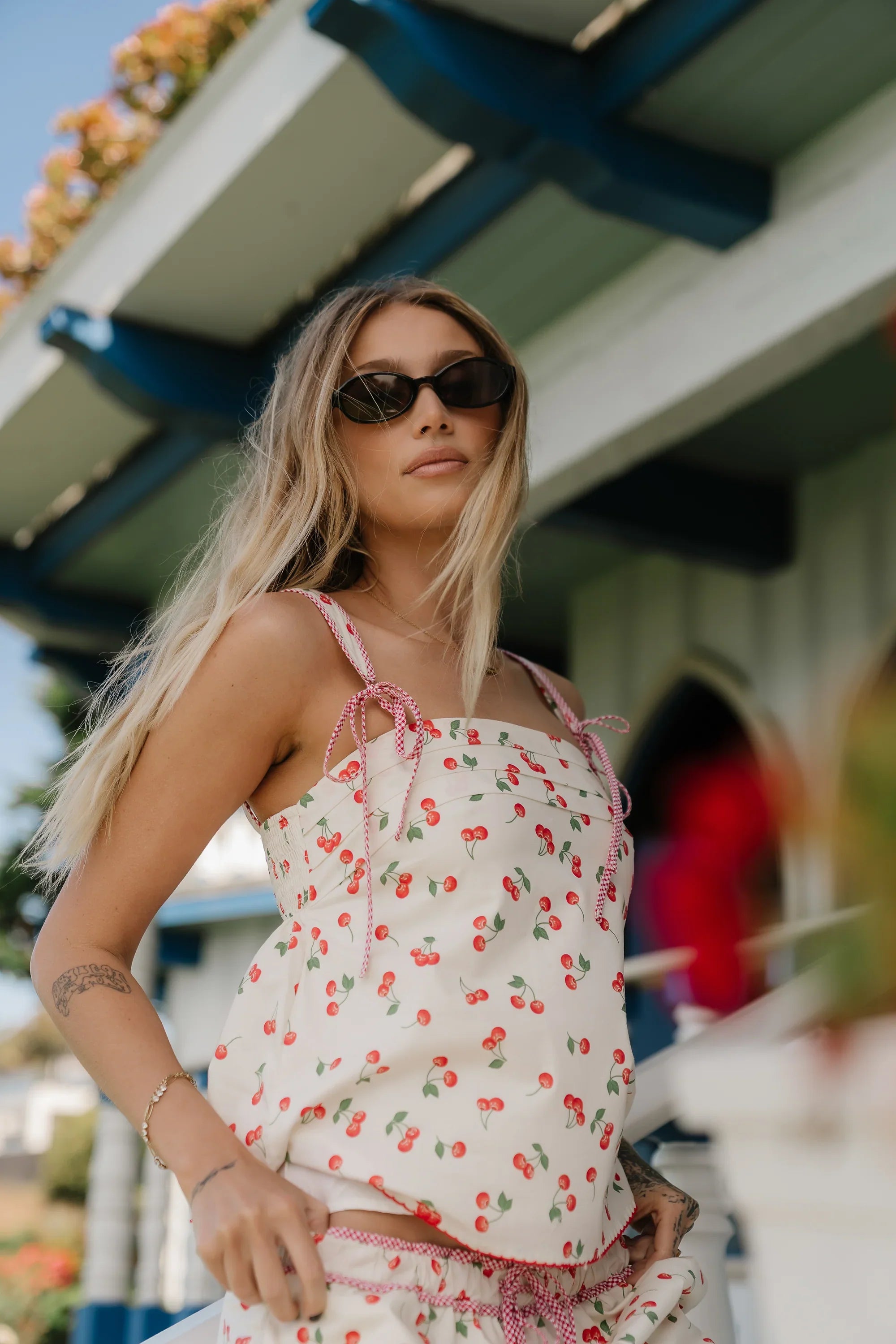 Casey Cherry Tank Top
