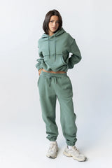 Mozie Contrast Joggers in Teal