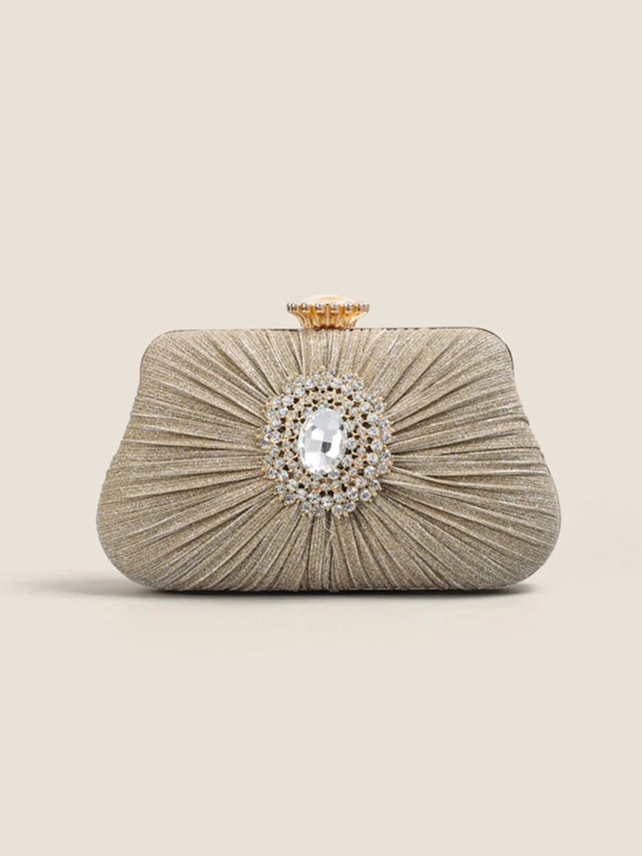 Womens Large Rhinestone Evening Clutch Bags