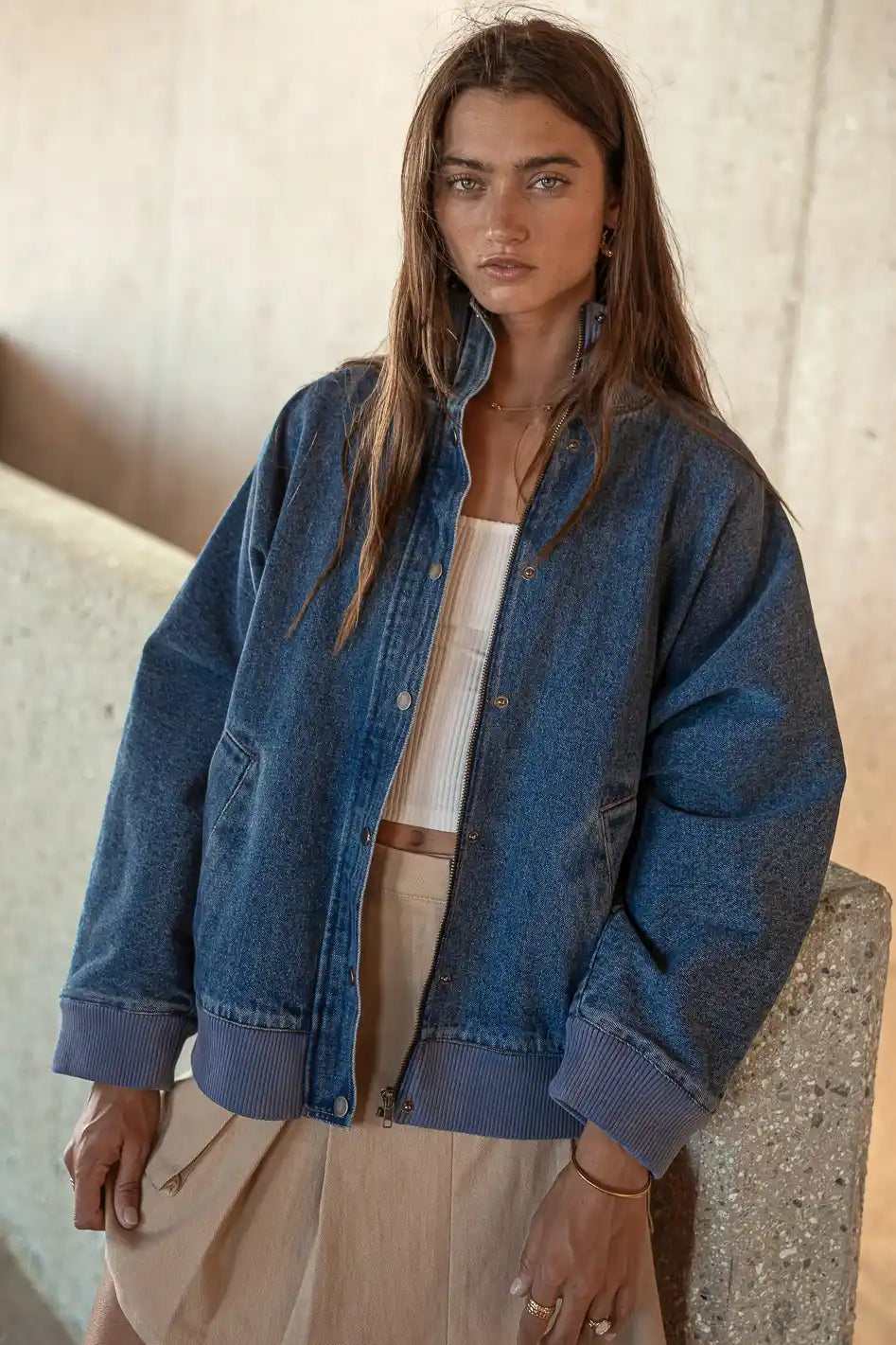 Paige Denim Jacket in Medium Wash FINAL SALE