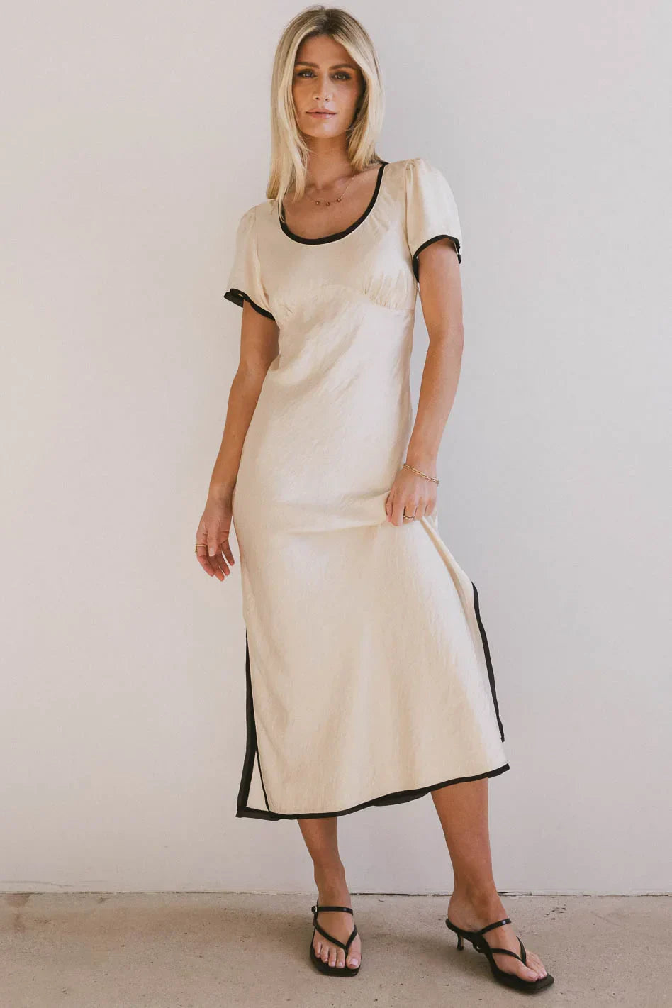 Austia Midi Dress in Ivory