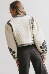 Benja Embroidered Jacket in Ivory FINAL SALE