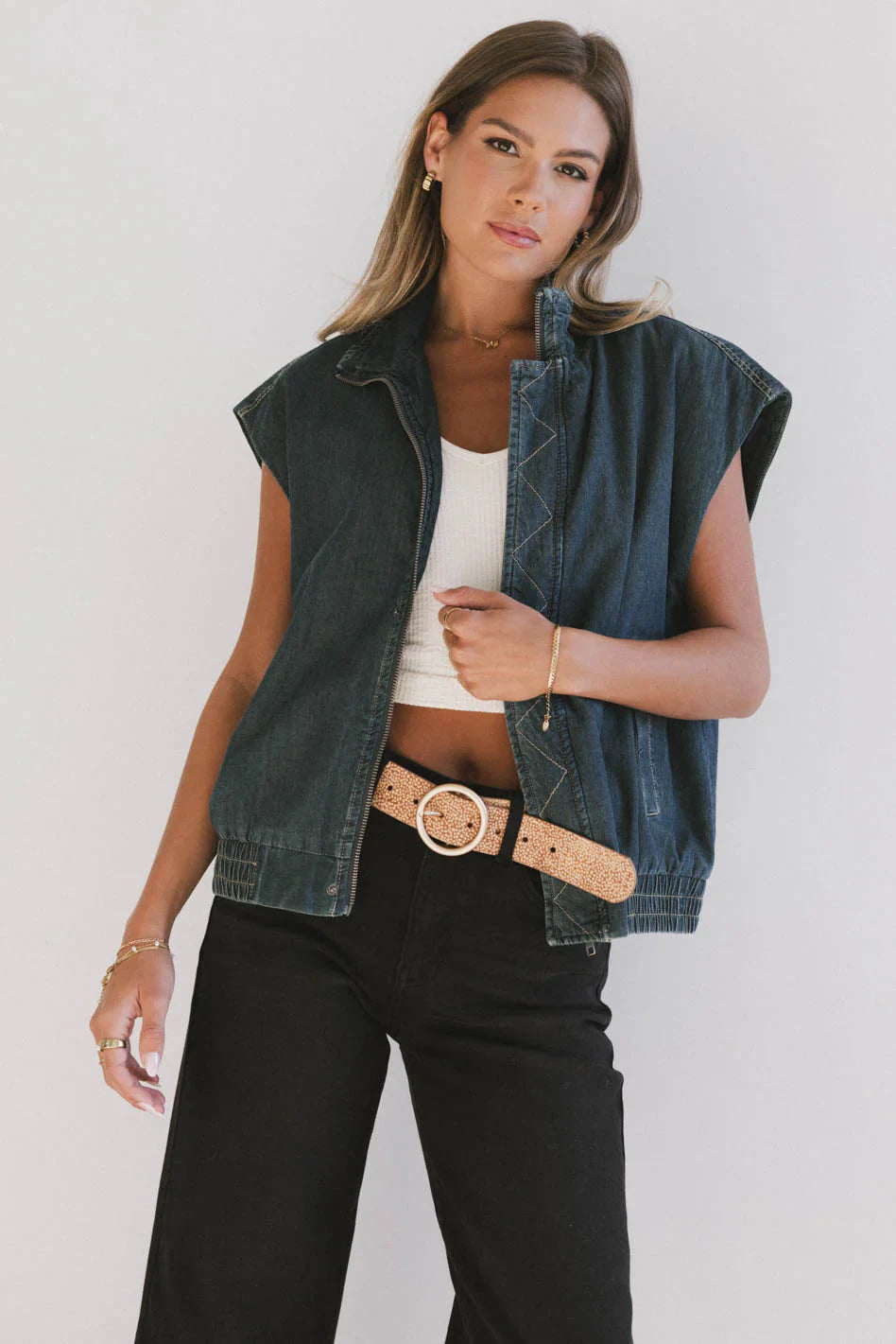 Larkin Denim Vest FINAL SALE