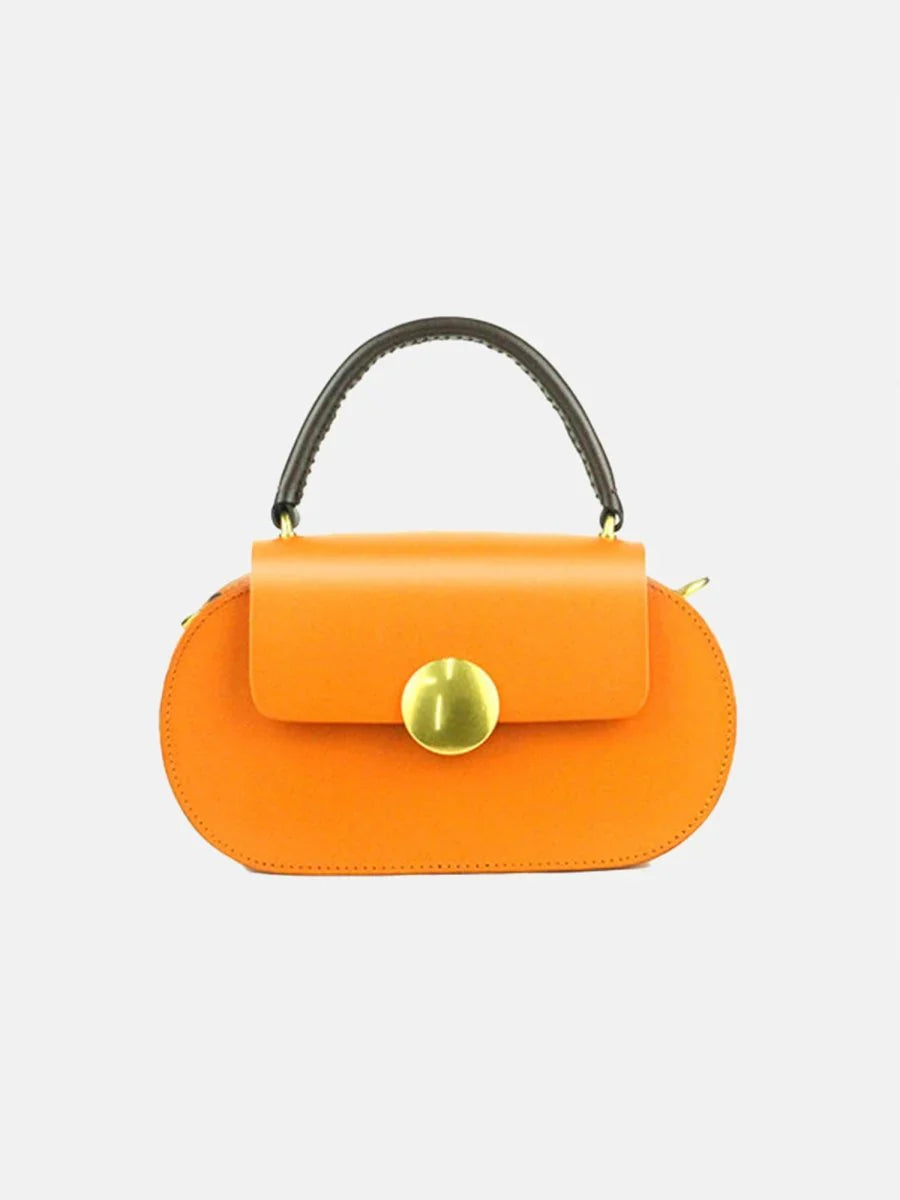 Womens Mini Flap Genuine Leather Clutch Bags with Crossbody Strap