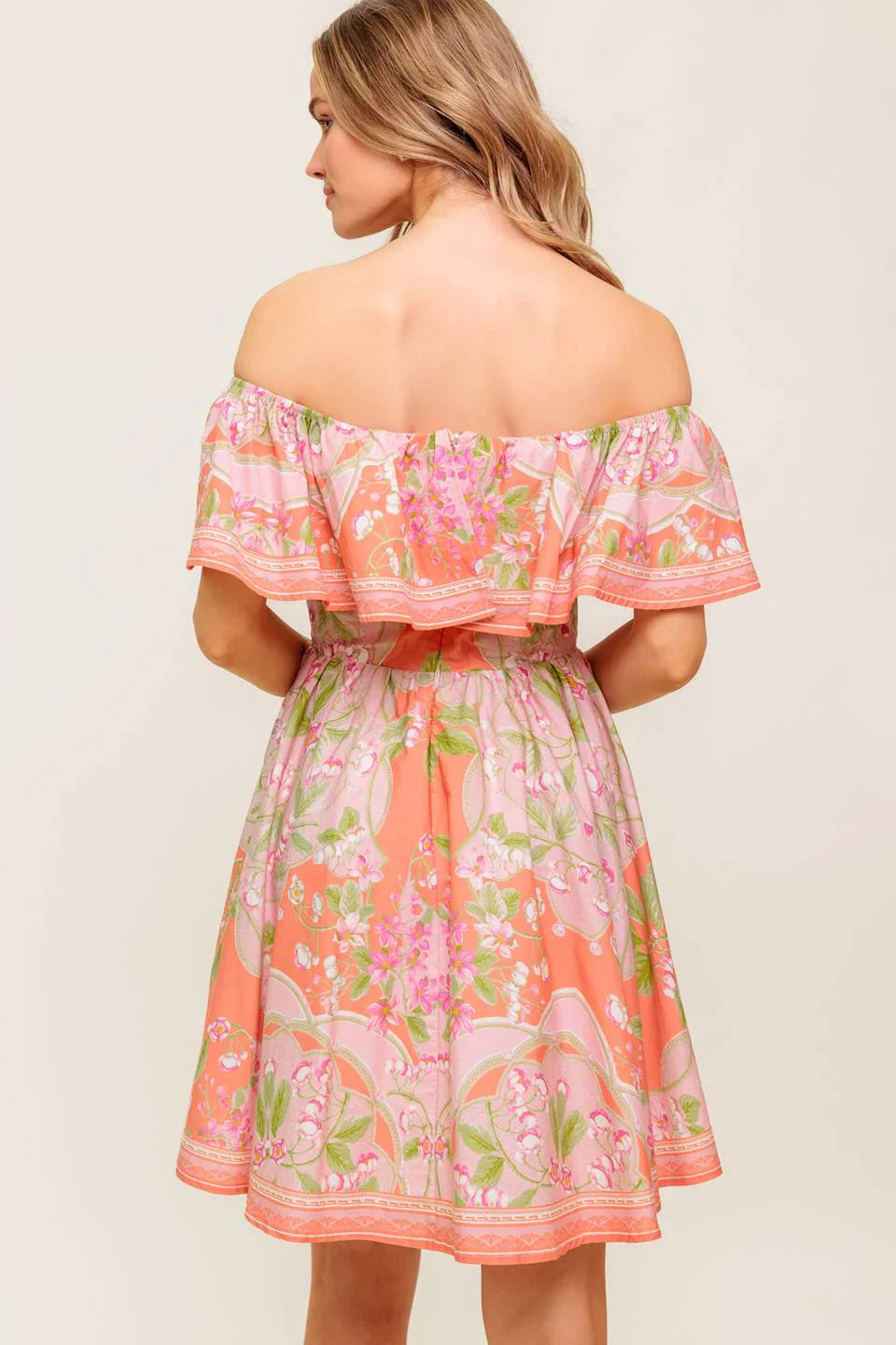 RAE MINI DRESS CORAL