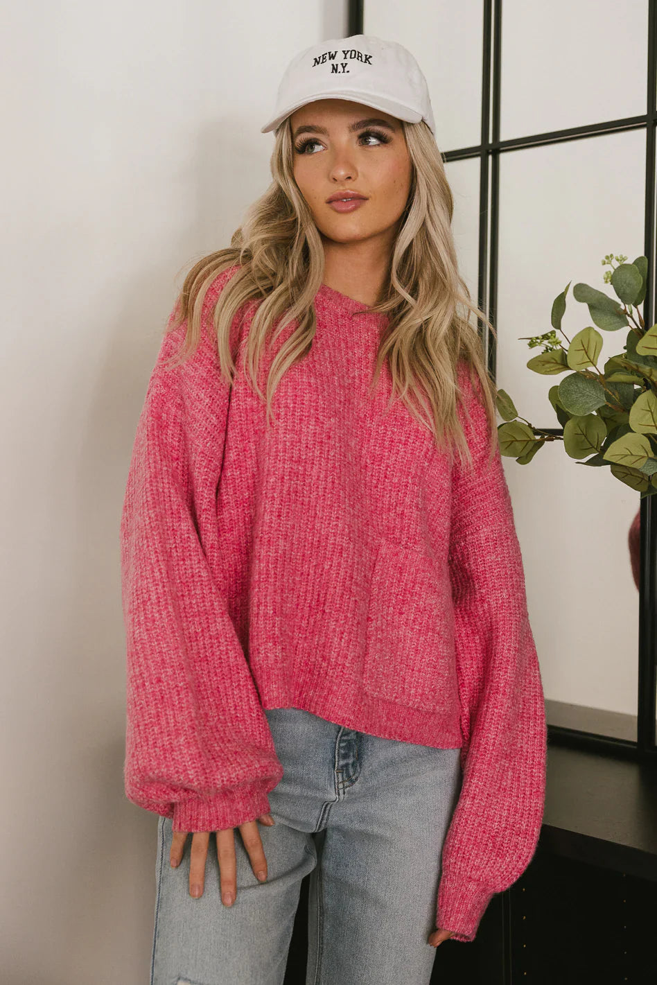 Aliyah Knit Sweater in Pink FINAL SALE