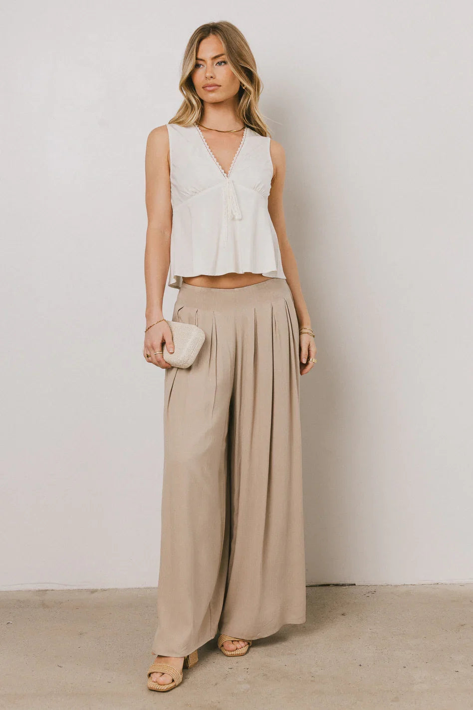Kiaan Baggy Pants in Tan FINAL SALE