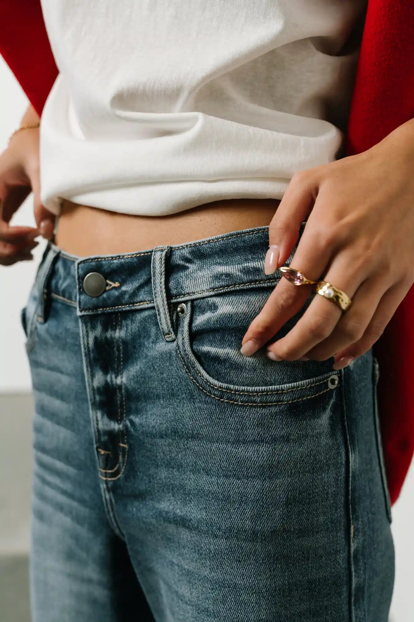 Colette Wide Leg Jeans in Medium Wash FINAL SALE