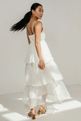 Dani Midi Dress in Ivory FINAL SALE