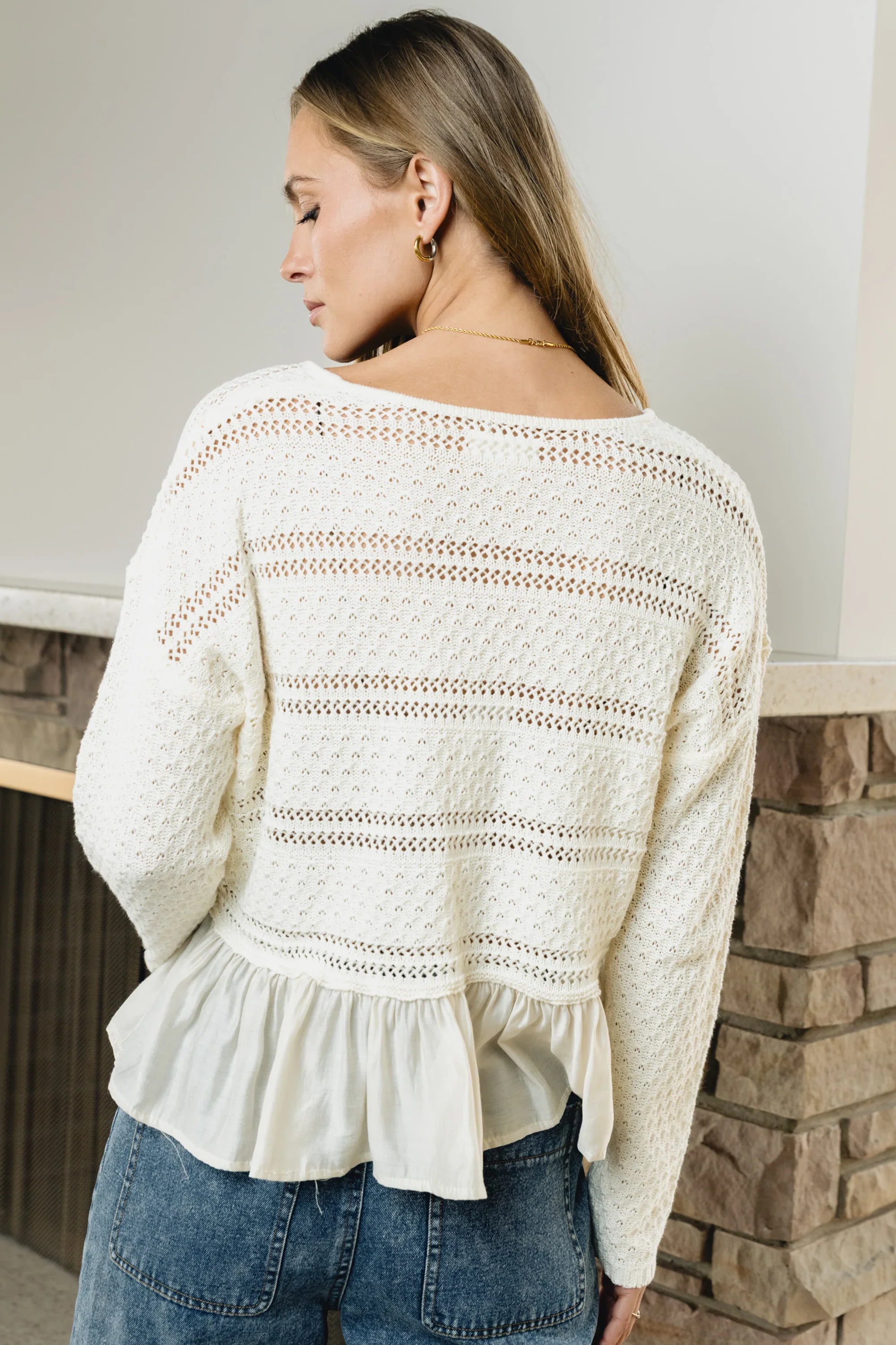 Susan Oversized Sweater in Ivory