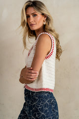 Malia Knit Tank in Ivory FINAL SALE