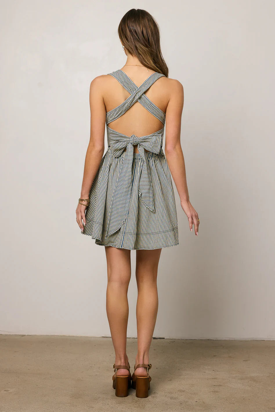 Salem Striped Mini Dress FINAL SALE