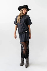 Lilah Studded Belt in Black