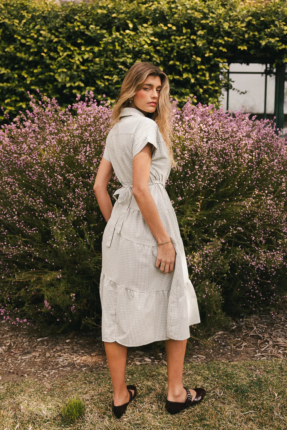 Tephra Plaid Midi Dress FINAL SALE