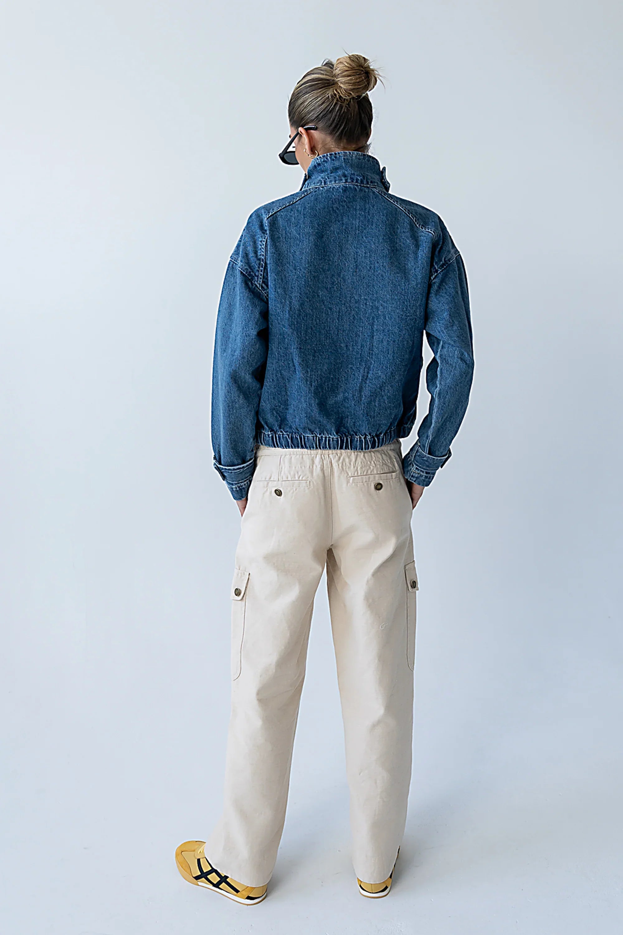 Kirsty Straight Leg Pants in Bone