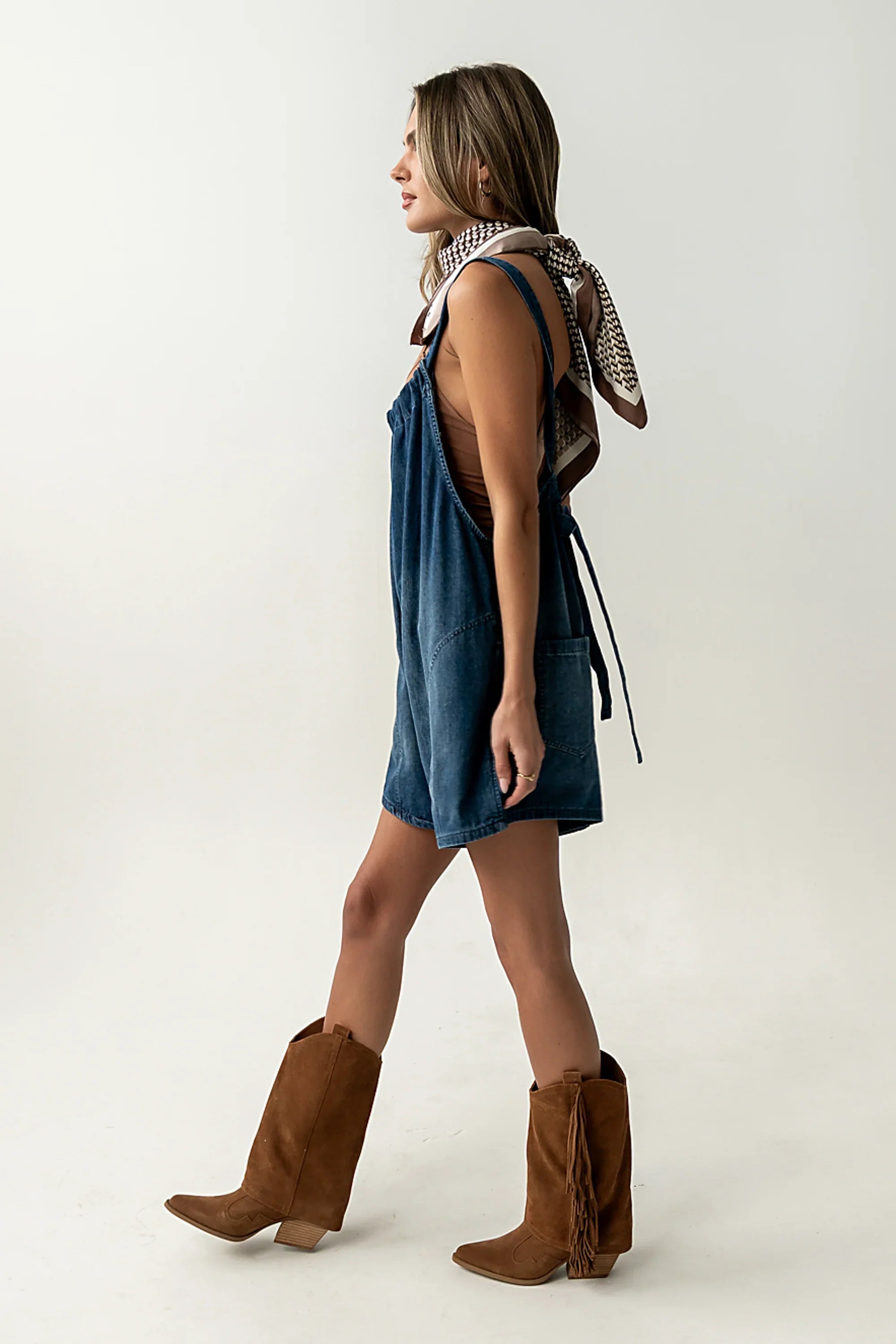 Quincey Denim Shortalls